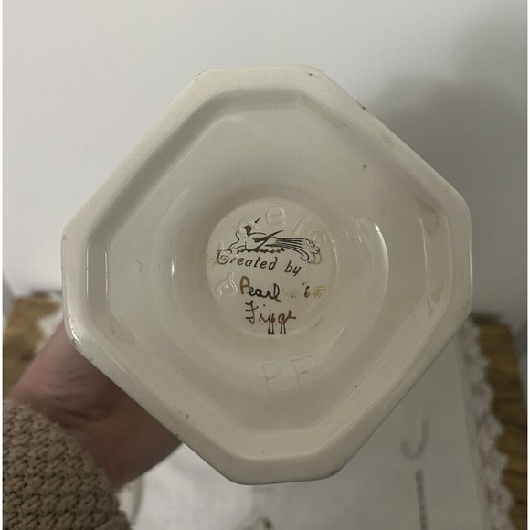 VTG Arnels Pottery Ceramic Jar Urn Vase w/ Lid Roman Greek Artist Signed 1965 - Picture 6 of 11